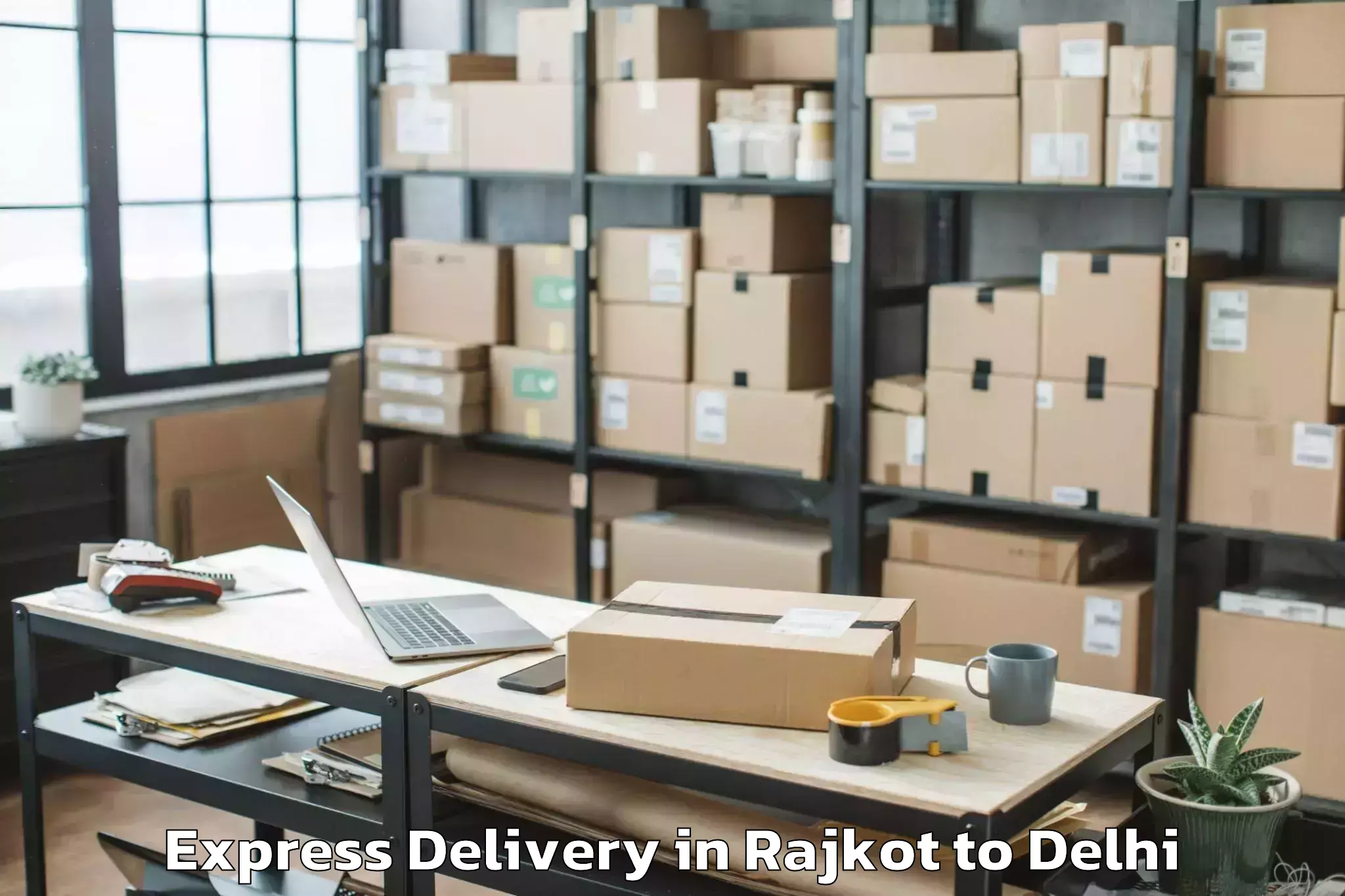 Get Rajkot to D Mall Pitampura Express Delivery